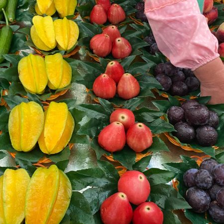 Colourful range of diverse fruit.